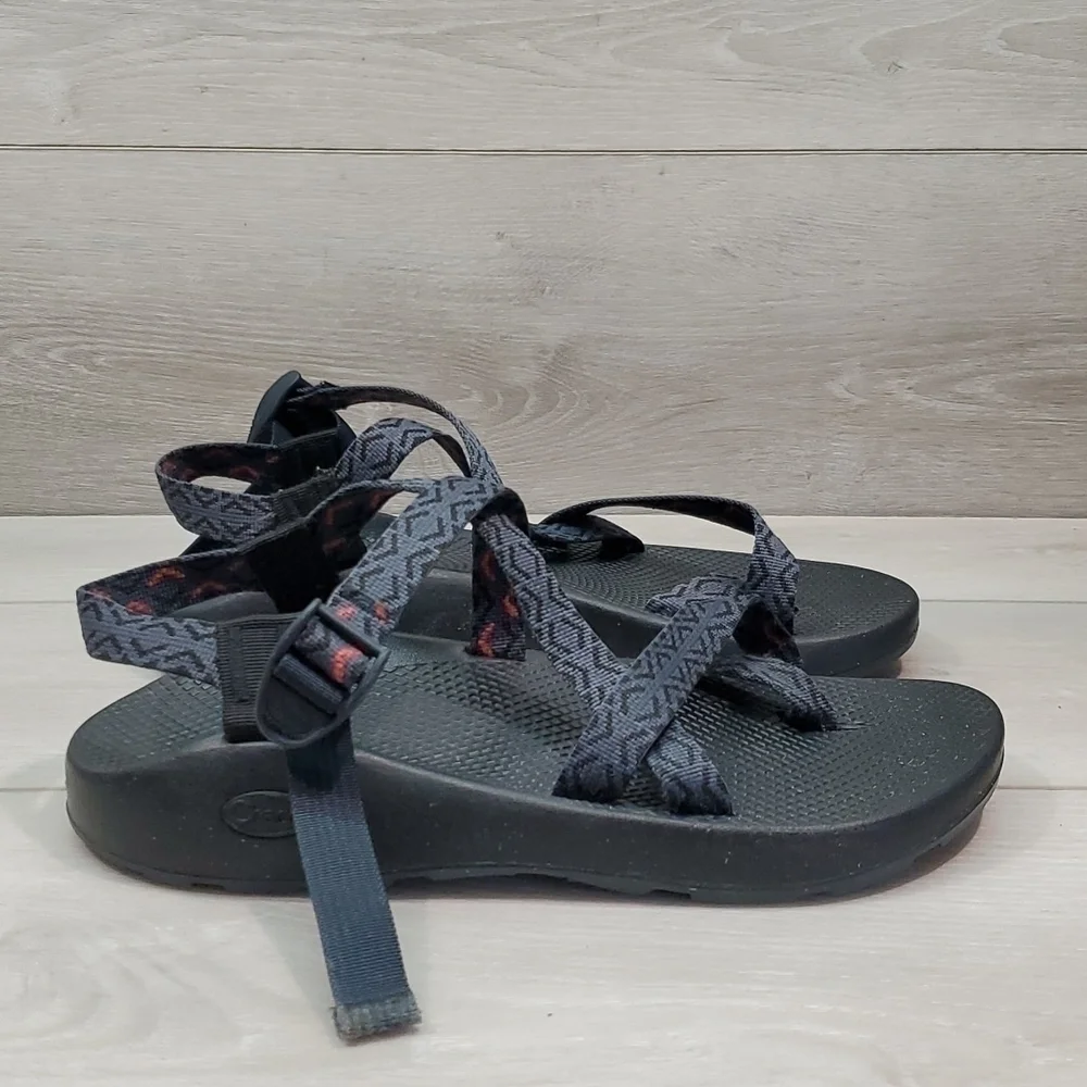 Chaco Mens Classic Z/2 Outdoor Hiking Stepped Navy  Sandals shoes sz 10